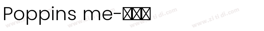 Poppins me字体转换